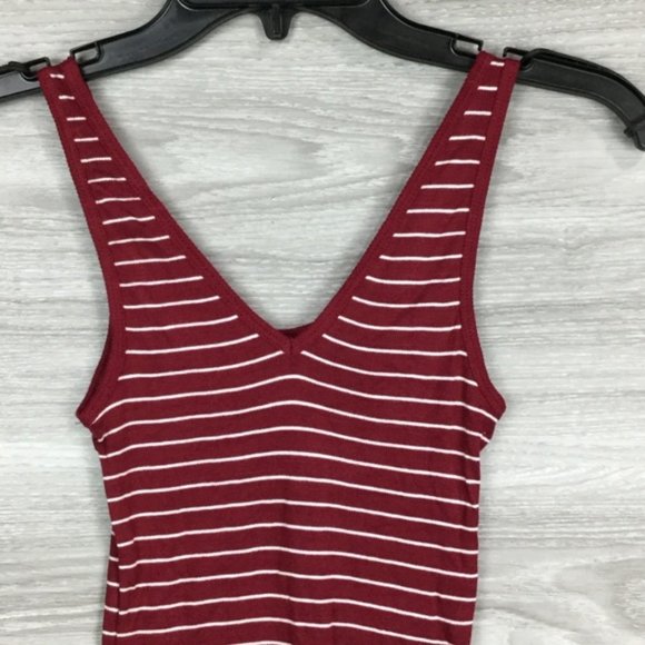 BP Maroon Stripe The Perfect Tank Top P2 - Picture 3 of 6